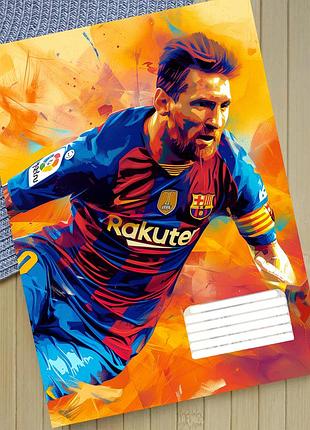 Тетрадь месси messi 18 листов клетка 24435