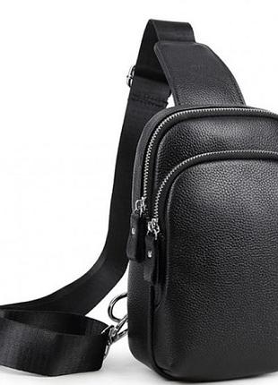 Чоловіча сумка-слінг tiding bag чорна