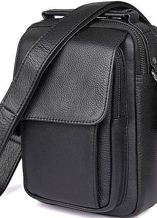 Сумка мужская vintage 14518 черная den 20