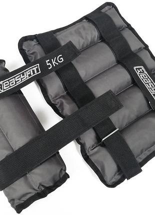 Утяжелители для ног и рук с металлом easyfit metal 5 кг (пара)