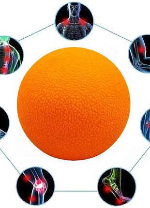 Масажний м'ячик easyfit tpr 6 см помаранчевий