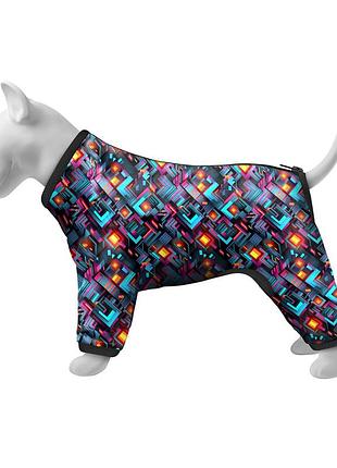 Вітровка для собак waudog clothes, малюнок "нескінченні світи", s40, в 56-59 см, с 37-40 см