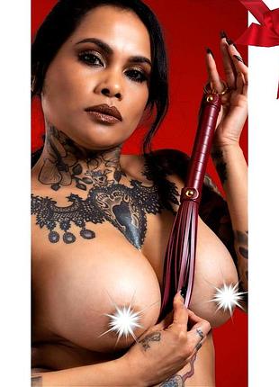 Плеть короткая taboom красная, 32 см tb17161