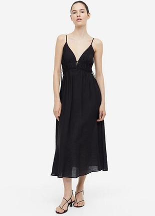 Вискозное платье сарафан hm