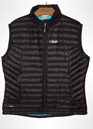 Жилет микропух rab microlight down vest women's black. size uk16, eu44, usxl