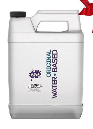 Лубрикант универсальный wet original one gallon на водной основе, 3785 мл (с дозатором) wet20352