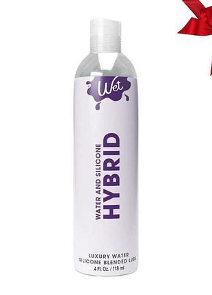 Лубрикант на водно-силиконовой основе wet hybrid, 118 мл wt20734