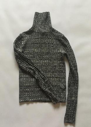 Гольф в рубчик/кофта под горло/водолазка