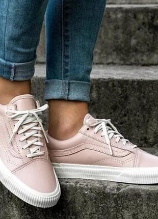 Кожаные кеды vans