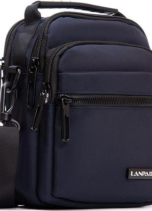 Сумка мужская на плечо lanpad синяя