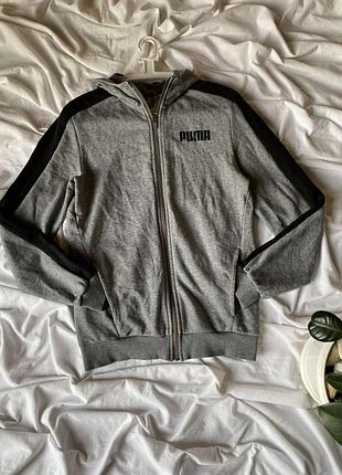 Женская кофта, худи на молнии puma s xs