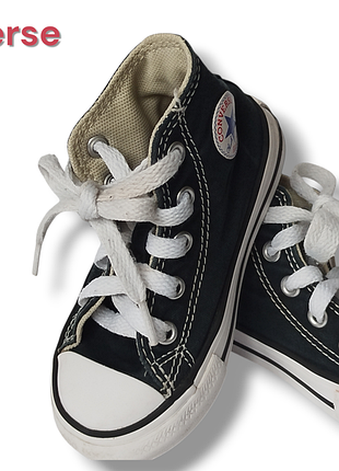 Дитячі чорні кеди конверси