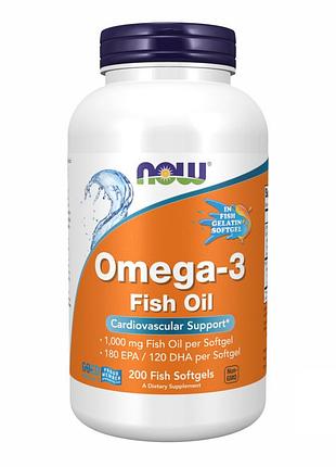 Omega-3 fo 1000mg 180/120 fish gelatin - 200 sgels