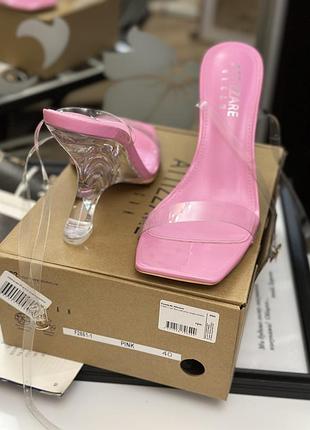 Новые прозрачные босоножки на прозрачной танкете attizzare