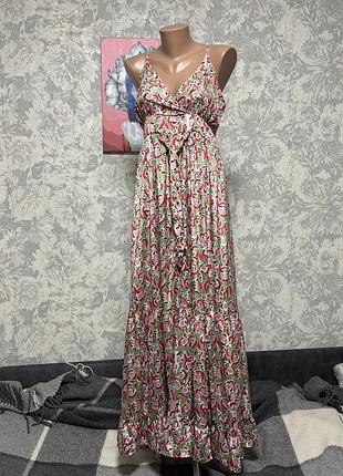 Сукня-сарафан жіночий з яскравим принтом