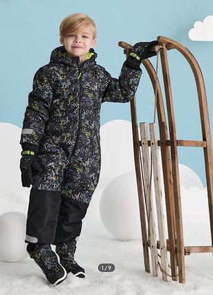 Утеплений зимовий комбінезон