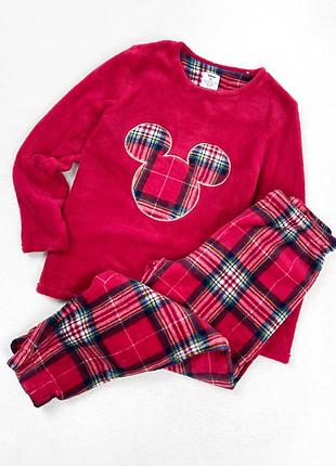 Тепла плюшева піжама primark disney тканина поліестер, тягнеться  розмір 12/14 (40/42) m/l