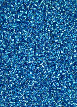 67030 чешский бисер preciosa 10 грамм огонек голубой
