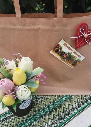 Зеленая скатерть с салфетками на льне машинная вышивка 230*140