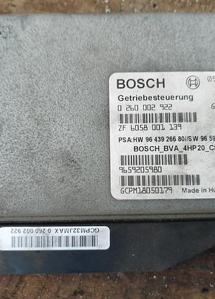 Блок управления акпп 0260002922; 9659205980 peugeot 407