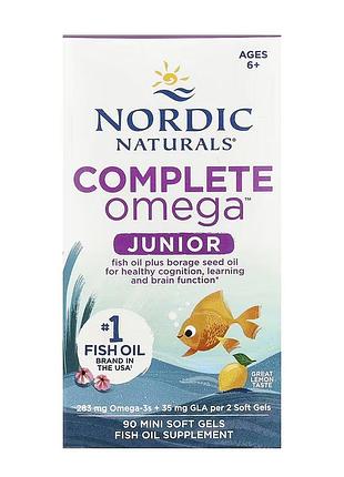 Complete omega junior - 90 mini softgels (повреждена упаковка)