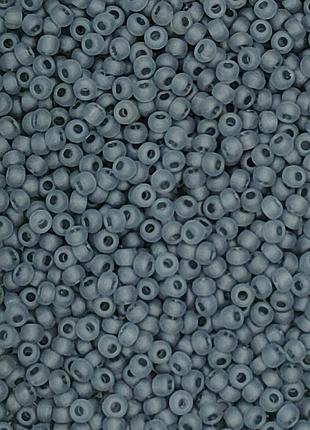 40010 матовий чешский бисер preciosa 10 грамм матовый прозрачный серый