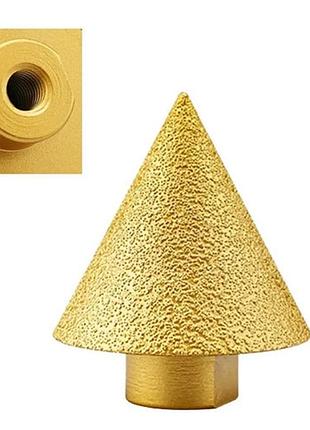 Фреза алмазная конусная 2-50мм m10 по керамике граниту для дрели