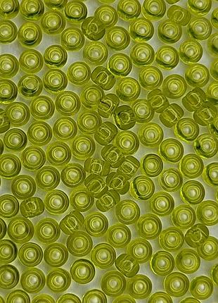 01653 чешский бисер preciosa 10 грамм прозрачный салатовый