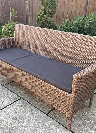 Диван ротанговый плетеный уличный