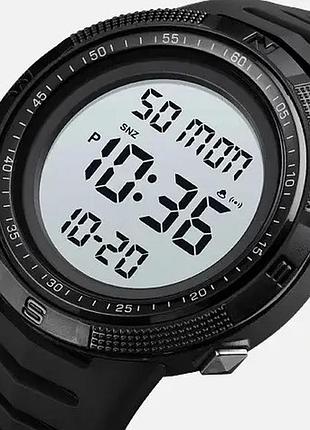 Мужские спортивные часы skmei 1632 белые кварцевые часы с секундомером и будильником для активного отдых ve-33