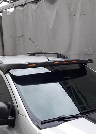 Козирок лобового скла (led) для volkswagen amarok 2010-2022 рр