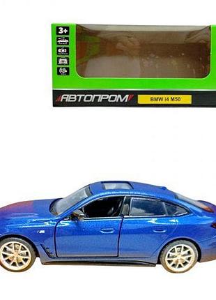 Автопром 1:34 bmw i4 m50 (синя) [tsi283067-тsі]
