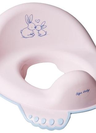Накладка дитяча на сидіння унітазу bunny powder pink