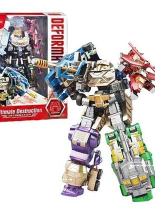 Трансформер 5 видов техники, которые собираются у одного большого робота, в коробке [tsi284044-тsі]