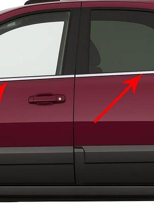 Окантовка стекол (4 шт, нерж) omsaline - итальянская нержавейка для kia sorento i bl 2002-2009 гг