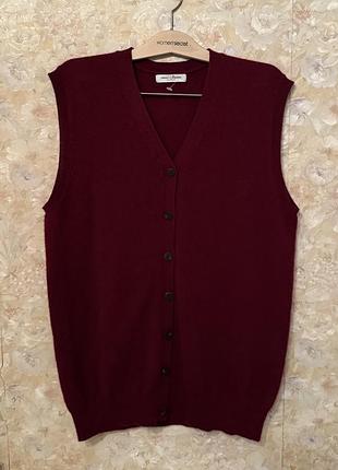 Кашемировая  вязанная жилетка кашемир perfect cashmere