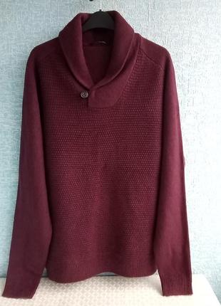 Бомбезный мужской шерстяной свитер бренда george