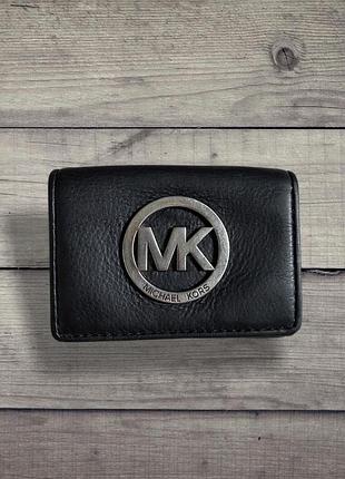 Leather визитница картхолдер бумажник для карт michael kors кожаный из натуральной кожи