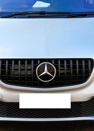 Передня решітка gt panamericana black (2014-2019 для v-class) для mercedes vito / v-class w447 2014- рр