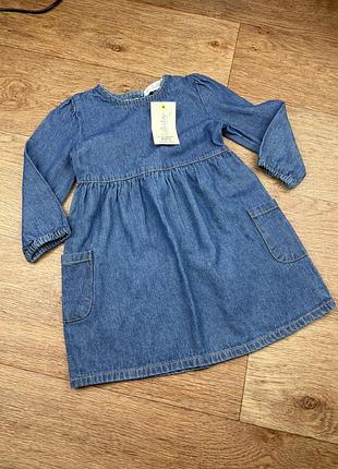 Нова джинсова сукня 9-12 міс