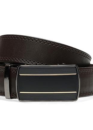 Ремінь чоловічий шкіряний 115х3.5 jz sb-jzcv1gn38-115-black