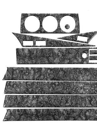 Накладки на панель (11 дет.) титан для mercedes w201 (190)