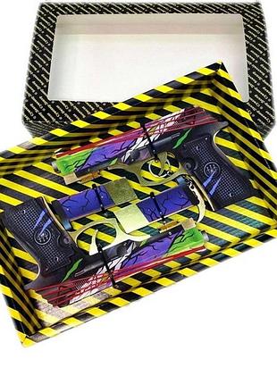 Сборная модель резинострел "berettas hybrid" box 2 шт