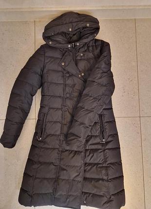 Довгий пуховик від savage