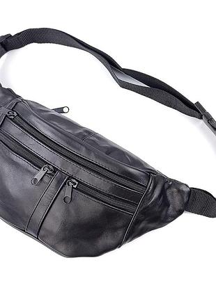 Поясная сумка кожаная jz nvsw903-1 черная