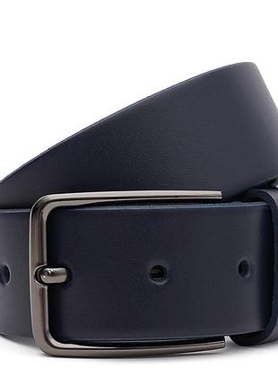 Ремінь чоловічий шкіряний 125х4 jz sb-jz125v1fx65-navy