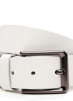 Ремень мужской кожаный 115х4 jz sb-jzv1115fx54-white
