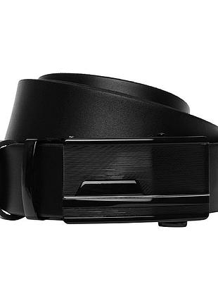 Ремінь чоловічий шкіряний 125х3.5 jz sb-jz125v1genav7-black