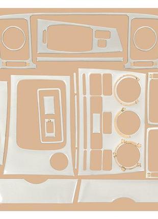 Накладки на панель (2004-2007) алюминий для toyota corolla