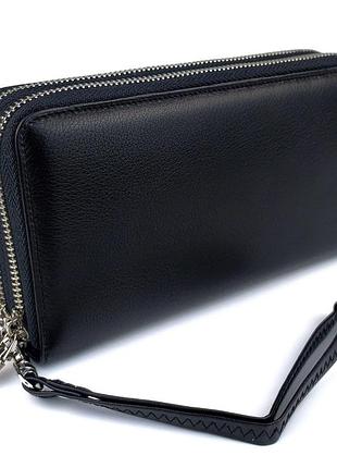 Портмоне мужское из кожи с двумя отделениями marco coverna mc-801b-1 (jz6707) черный